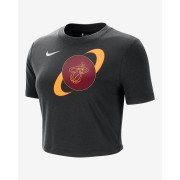 Miami Heat Courtside Womens Nike NBA Cropped Slim T-Shirt FV9538-010