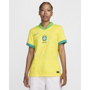 Brazil 2024 Stadium Home Womens Nike Dri-FIT Soccer Replica Jersey FJ4334-706
