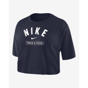 Nike Womens Dri-FIT Cropped Track & Field T-Shirt W11840TFCS-NVY