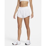 Nike One Womens Dri-FIT mi_d-Rise 3 Brief-Lined Shorts DX6010-100