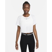Nike Dri-FIT One Womens Standard Fit Short-Sleeve Cropped Top DD4954-100