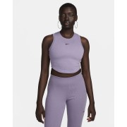 Nike Sportswear Chill Knit Womens Tight Cropped Mini-Rib Tank Top FB8279-509