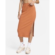 Nike Sportswear Chill Knit Womens Slim Ribbed midi Skirt FQ1636-825