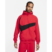 Nike Swoosh Mens 1/2-Zip Fleece Hoodie DX0566-657