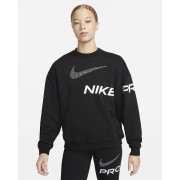 Nike Dri-FIT Get Fit Womens French Terry Graphic Crew-Neck Sweatshirt DX0074-010