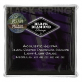 BLACK DIAMOND N600LLB Phosphor Bronze 11-52 블랙 다이아몬드 블랙 코팅 포스퍼 브론즈 어쿠스틱 기타 스트링