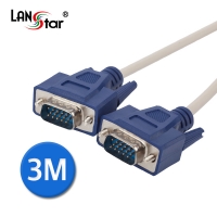 LANstar 라인업시스템 LS-HNOR-15MM-3M VGA 고급형 모니터 케이블(15핀), 3M (1박스:80개)