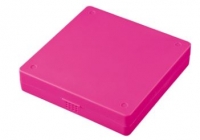 SANWA 산와 FCD-JB12P 플라스틱 CD/DVD 케이스(12매/핑크), 단종