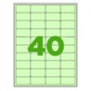 파스텔_초록 A4/40칸(4x10)/100매/세부규격: 가로 47mm x 세로 26.9mm/고품질 에이버리(Avery) 원단사용/레이저 및 잉크젯겸용