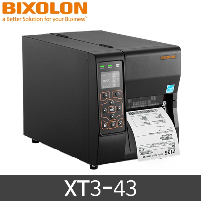[빅솔론] XT3-43 바코드프린터 산업용 300dpi 열전사 BIXOLON